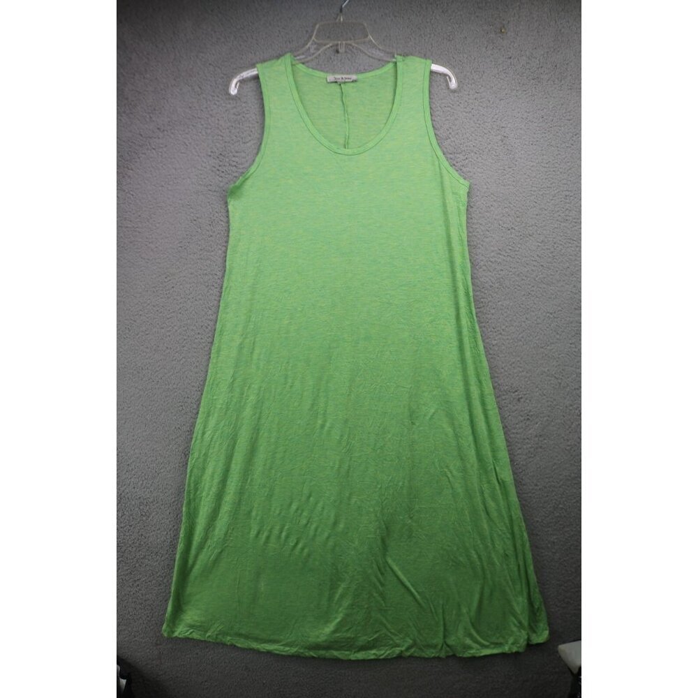 Jess & Jane Sleeveless Maxi Dress-Size Medium-Side Slits-Beachy